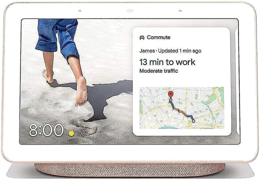 Google Nest Hub with Google Assistant - Sand (GA00517-CA)