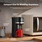Single Serve Coffee Maker Machine for K-Cup and Ground Coffee, 6 to 12 oz. Brew Sizes, Fast Brew Single Cup Coffee Machine with Descaling Reminder and Water Window, Perfect for Small Spaces, Black
