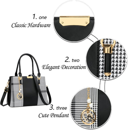 KKXIU Trendy Tote Bag for Women Lightweight Oxford Big Capacity Shoulder Purses and Handbags