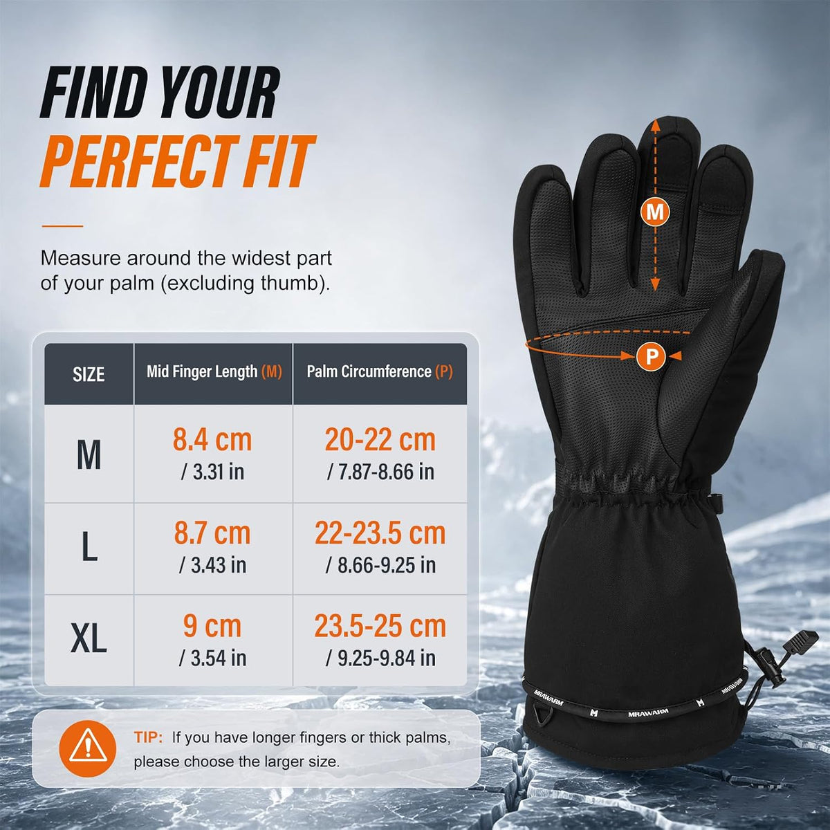 MRAWARM Heated Gloves for Men Women