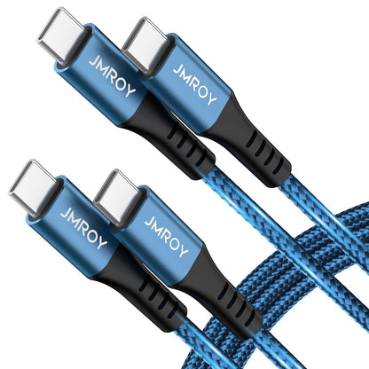 USB C to USB C Charger Cable 240W [2Pack 6FT] Type C Cable Fast Charge for MacBook, iPhone 15/Pro/Plus/Max, MacBook Pro/Air, Samsung Galaxy S23, Google Pixel