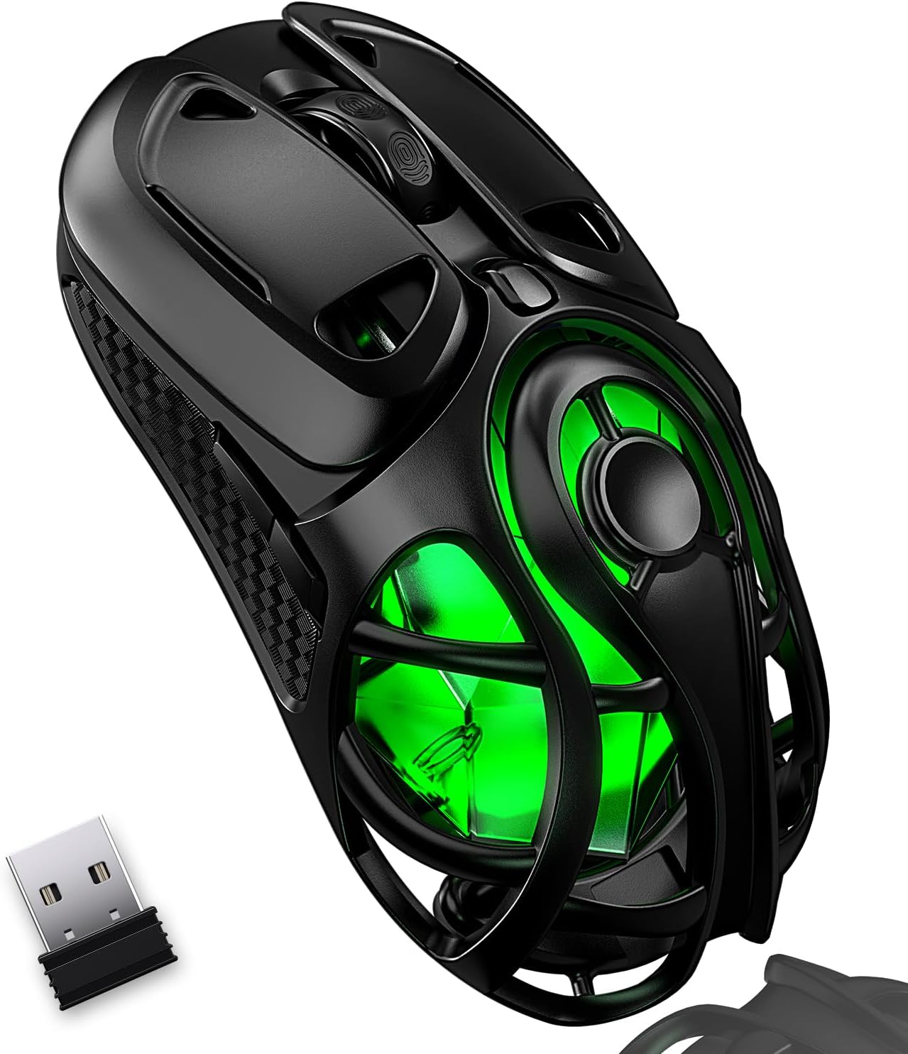 Wireless Gaming Mouse Tri-Mode Connectivity High Precision 10000 DPI Ultra-Light Ergonomic Rechargeable Mouse - PuriLite