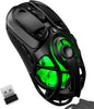 Wireless Gaming Mouse Tri-Mode Connectivity High Precision 10000 DPI Ultra-Light Ergonomic Rechargeable Mouse - PuriLite