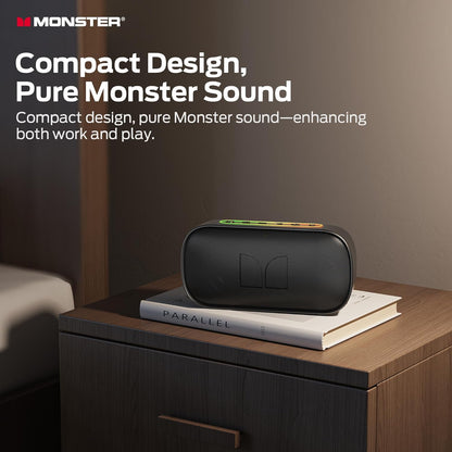 Monster S150 Speaker, Strong Bluetooth 5.4, IPX7 Waterproof Wireless Speaker, Support Sulti-Channel Connection, HD Hands-Free Calling, Compact Design Bluetooth Speakers