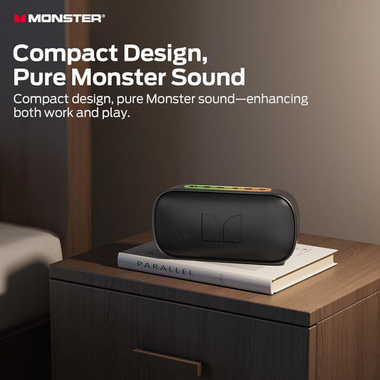 Monster S150 Speaker, Strong Bluetooth 5.4, IPX7 Waterproof Wireless Speaker, Support Sulti-Channel Connection, HD Hands-Free Calling, Compact Design Bluetooth Speakers - PuriLite
