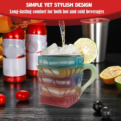 Purilite Select Hand-Painted Glass Book Mug