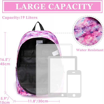 VASCHY Lightweight School Backpack for Women with Sleeve for 14" Laptop