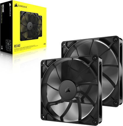 CORSAIR RS120 ARGB 120mm PWM Fan – Daisy-Chain Connection – Low-Noise – Magnetic Dome Bearing – Single Pack – White