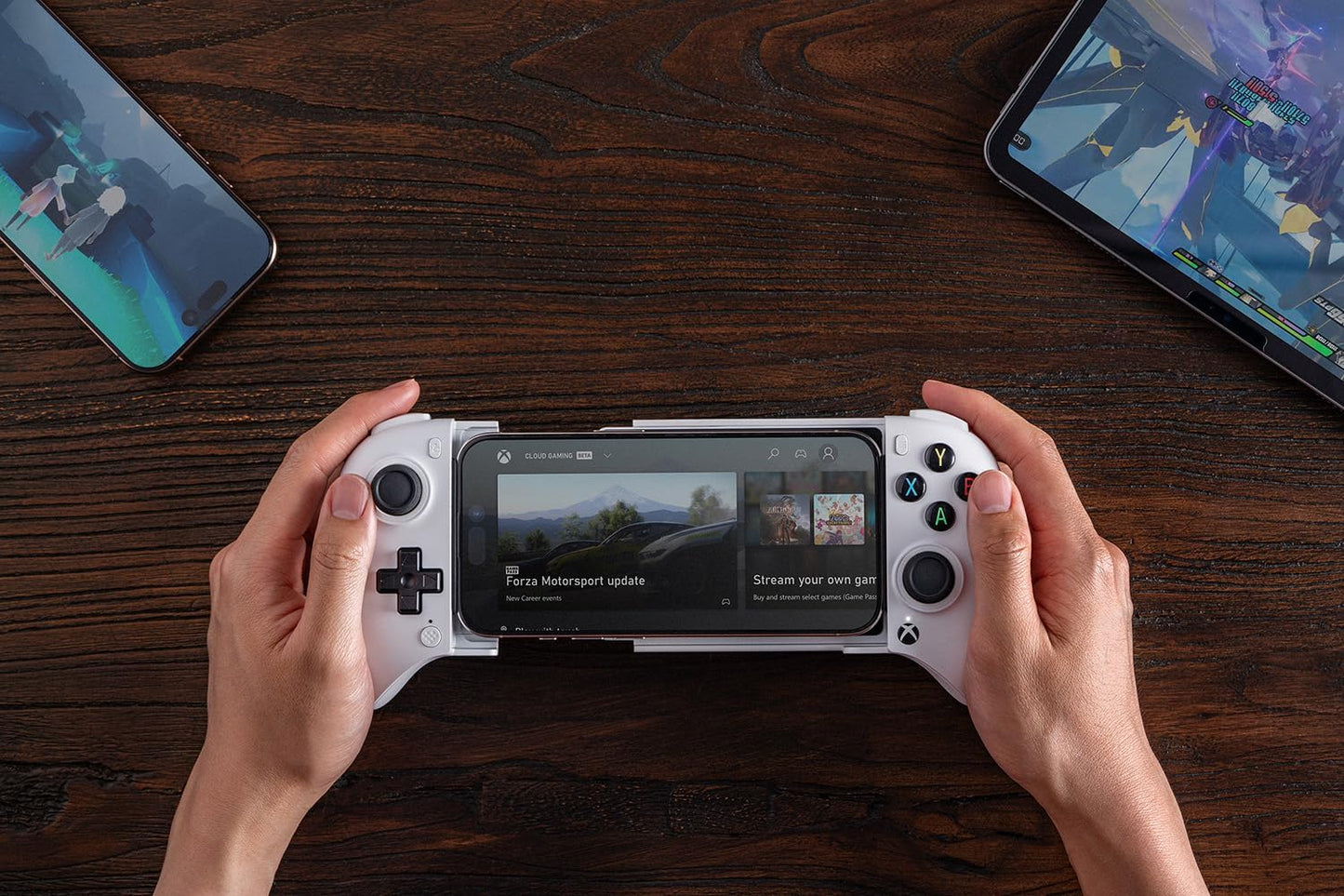 8BitDo Ultimate Mobile Gaming Controller for iPhone, Apple, Android & Xbox Cloud Gaming, Bluetooth Gamepad with Hall Effect Joysticks, 2 Pro Back Buttons, Officially Licensed (Black)