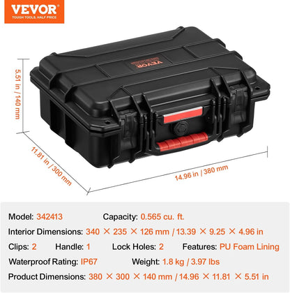 VEVOR Unisex Modern Waterproof Hard Case