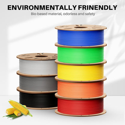 ELEGOO PLA+ Filament 1.75mm Black 4KG, PLA Plus 3D Printer Filament, Dimensional Accuracy +/- 0.02 mm, Tough & High Strength, Fit for Most FDM Printers(1KG/Spool, 2.2 lbs)