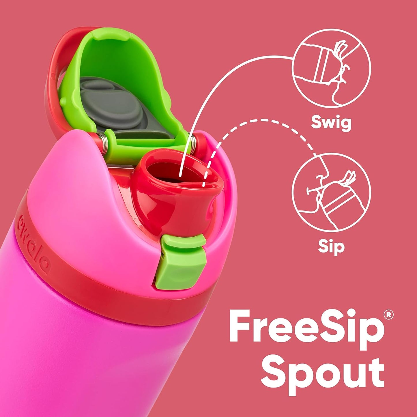 Owala Kids FreeSip Insulated Stainless Steel Water Bottle with Straw, BPA-Free Sports Water Bottle, Great for Travel, 16 oz, Celestial Sphere