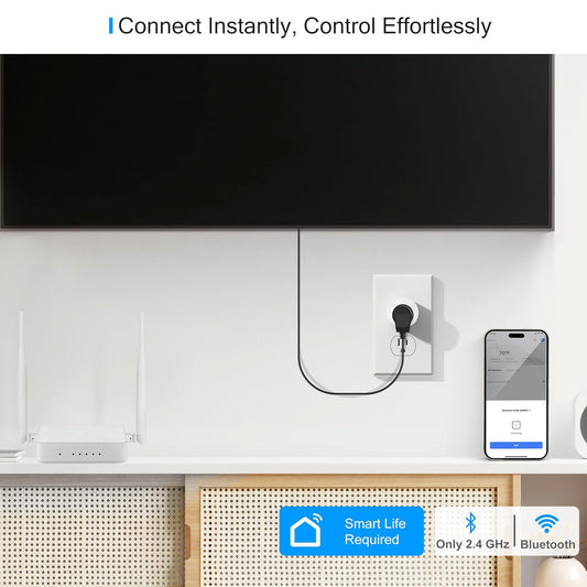 EIGHTREE Smart Plug Alexa, Smart Outlet, Works with Alexa, Google Home and SmartThings, WiFi Smart Plugs with APP Remote Control and Timer Function, 2.4GHz Wi-Fi Only, Prise Intelligente, 4Packs - PuriLite