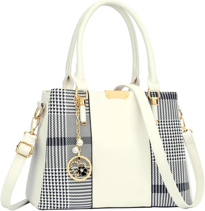 KKXIU Trendy Tote Bag for Women Lightweight Oxford Big Capacity Shoulder Purses and Handbags