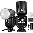 NEEWER Z2PRO-C 2.4G TTL Round Head Flash Speedlite Compatible with Canon, Wireless Compatible with Godox, Upgraded UI, 76Ws 1/8000s HSS, TTL/M TCM Switch, 7.2V/3000mAh Battery, 600 Full Power Flash