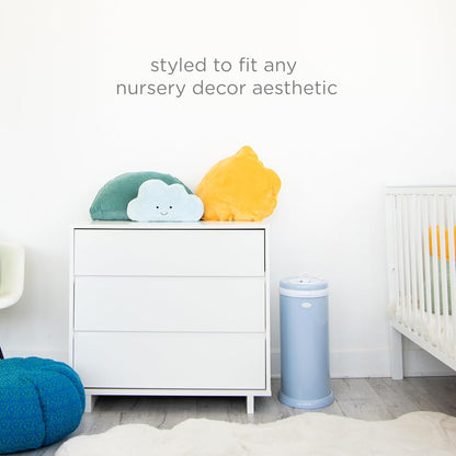 Ubbi Steel Diaper Pail, White