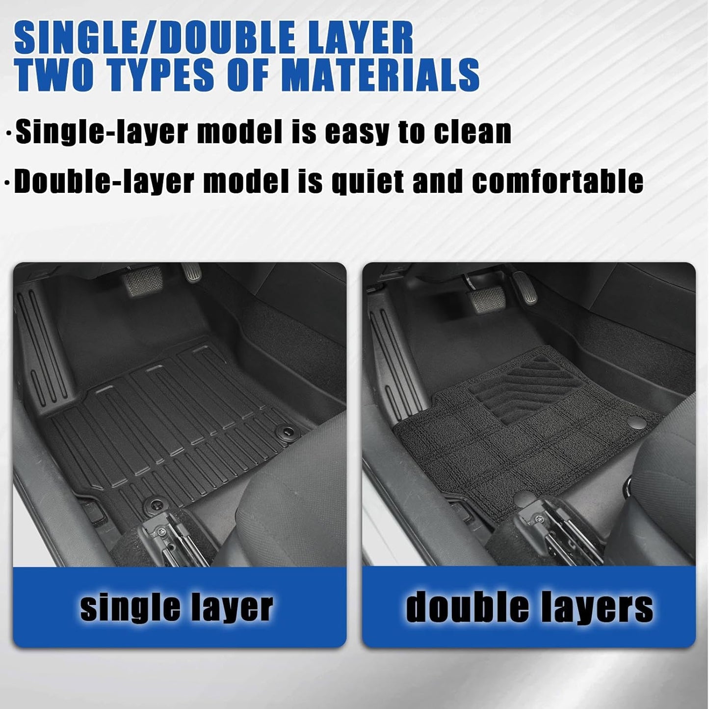 AOMSAZTO Floor Mats & Trunk Mat for 2024 2025 Chevy Equinox EV (Non Fuel),TPE All Weather Protection 2 Rows Car Floor Liners with Cargo Liner for Chevrolet Equinox EV (Non Fuel)
