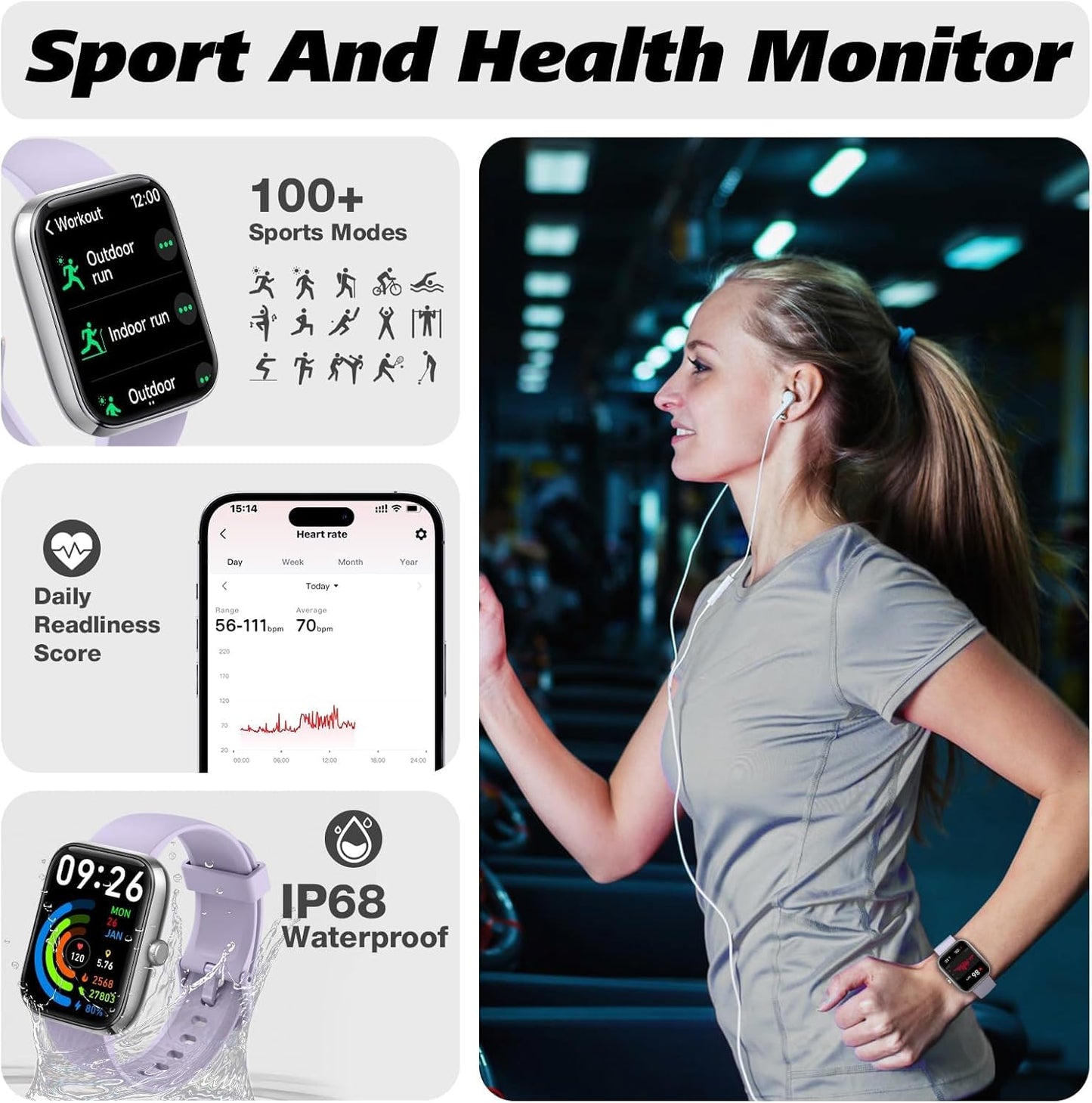 Purilite Select Alexa-Enabled Smartwatch