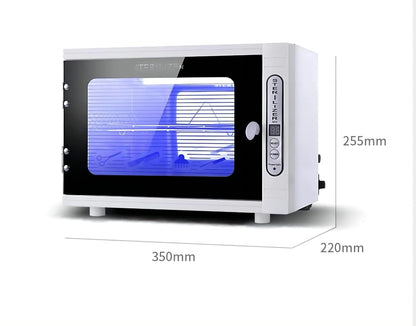 Plutusdental UV Sterilizer Cabinet | 12L, 253nm UV Light, Adjustable Timer & Stainless Steel Interior