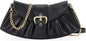 VX VONXURY Clutch Purse for Women Elegant Pleated Evening Bag with Chain Strap for Wedding Party Dating - PuriLite