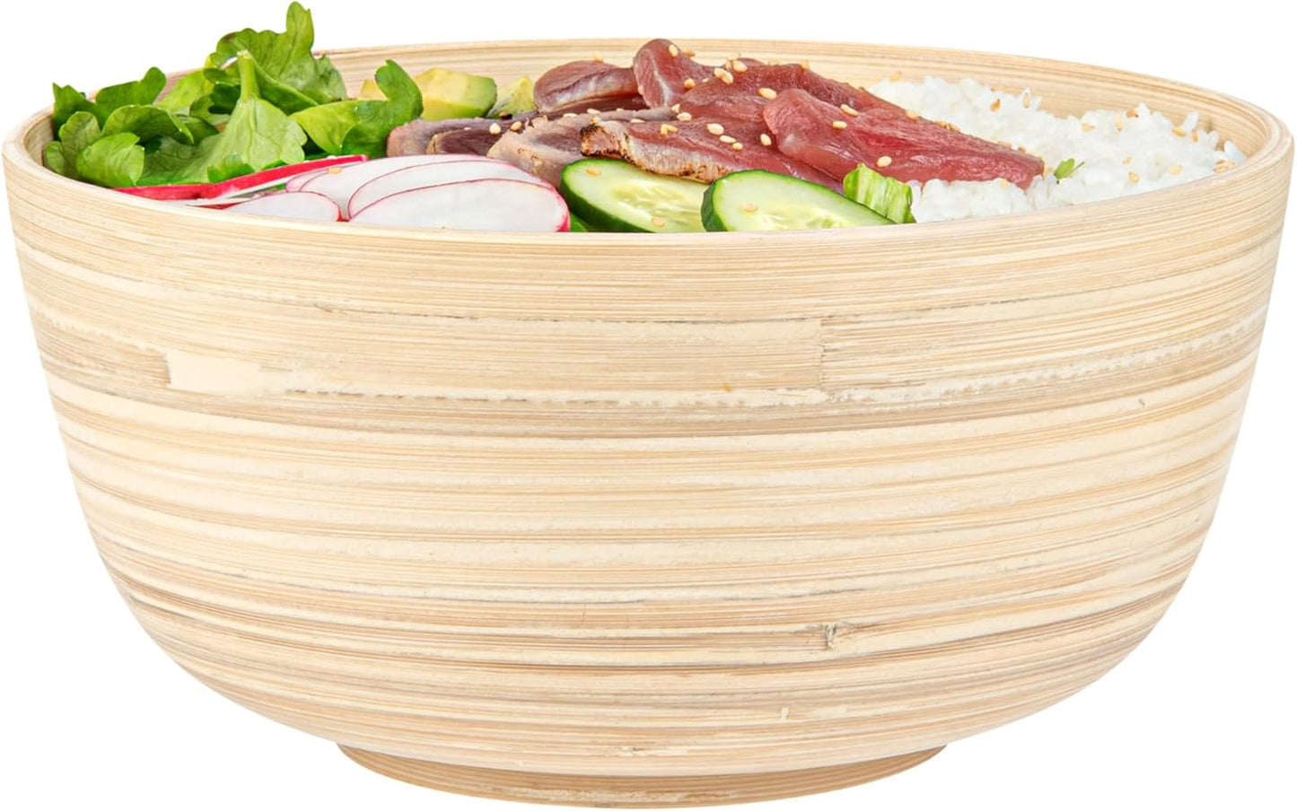 Restaurantware-Bambuddha 15 Ounce Small Salad Bowl, 1 Heavy-Duty Round Salad Bowl - Sustainable, Reusable, Black Bamboo Serving Dish, for Serving Salads, Fruits, and Appetizers