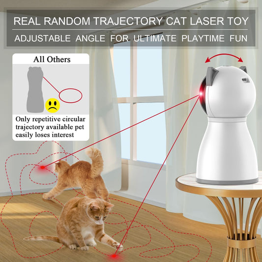 YVE LIFE Cat Toys,The 4th Generation Real Random Trajectory,Motion Activated Rechargeable Automatic Cat Laser Toy,Interactive Cat Toys for Indoor Cats/Kittens/Dogs - PuriLite