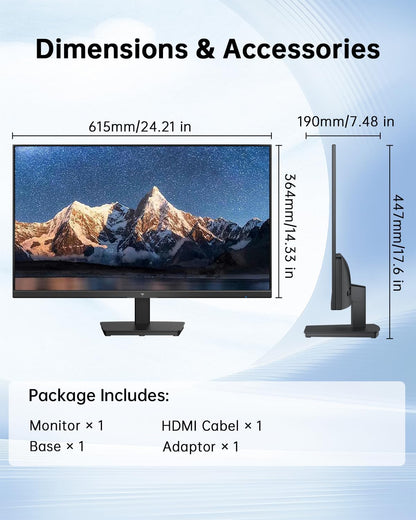 KTC 32 Inch 2K Computer Monitor, IPS 1440p Monitor with Ultra-Thin Bezels, HDR10, Freesync/G-sync, HDMI/DP Ports, Tilt Adjustable, Eyecare, Ideal for Business, Office, and Casual Gaming