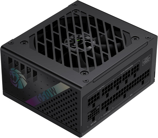650W Gold Efficiency Fully Modular SFX Power Supply ATX 3.1 Compact Design Ultra Quiet 92mm Fan for Desktop PC