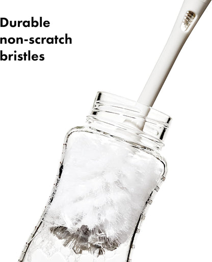 Oxo Tot Bottle Brush with Nipple Cleaner and Stand, Gray