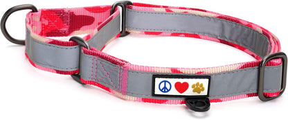 Pawtitas Chain Martingale Dog Collar Puppy Collar Reflective Dog Collar Training Dog Collar Behavioral Dog Chain Collar Collar Medium Dog Collar Green Dog Collar