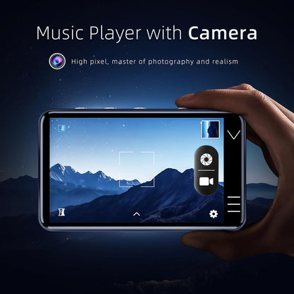 MP3 Player with Bluetooth and WiFi, Music Player with Camera Spotify Pandora,Amazon Music, 4" Touch Screen Android MP4 MP3 Player with Speaker 144GB MP4 & MP3 Player for Travel Sport