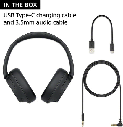 Sony WH-CH720N Noise Cancelling Wireless Headphones Bluetooth Over The Ear Headset with Microphone and Alexa Voice Control, Black