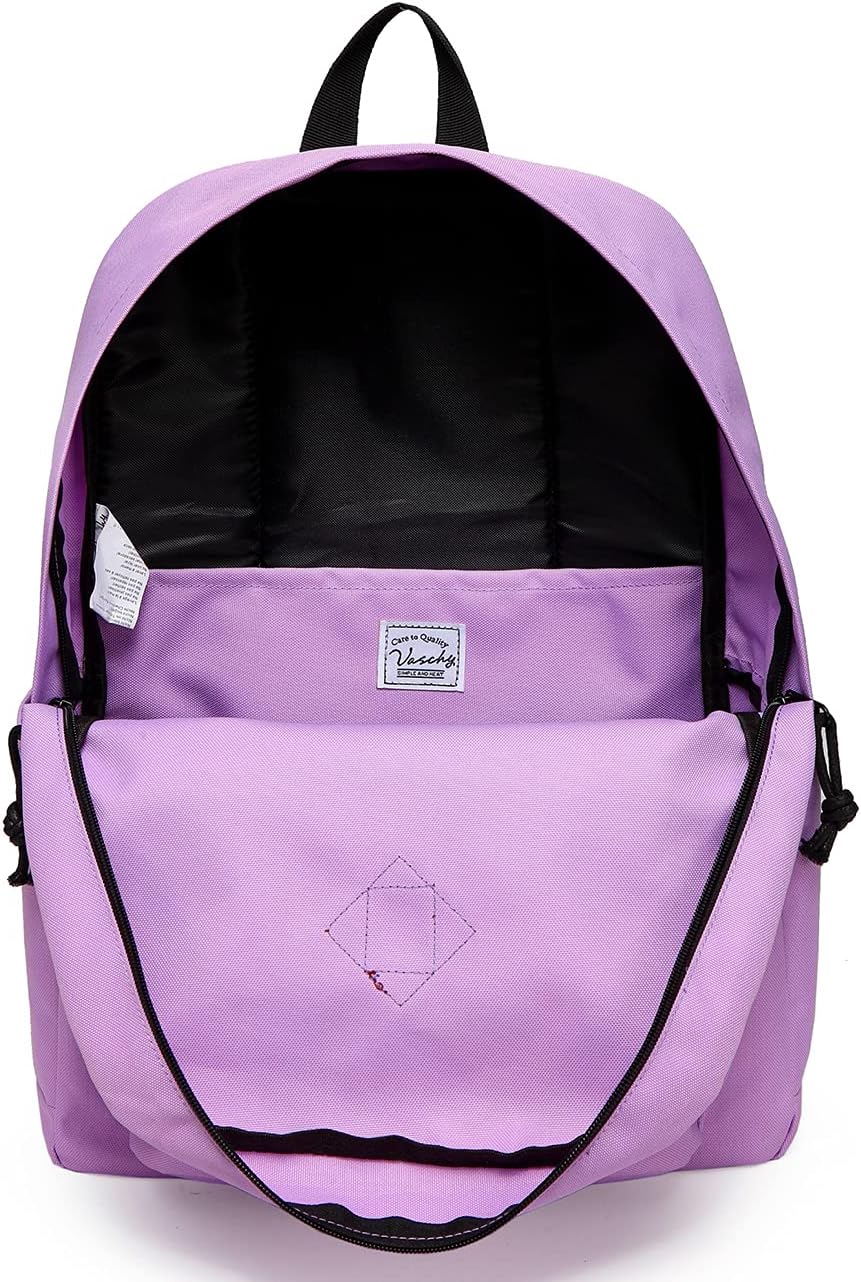 School Backpack for Kids, VASCHY Lightweight Water Resistant Casual Schoolbag Daypack for Men Women Teen Boys Girl Bookbag