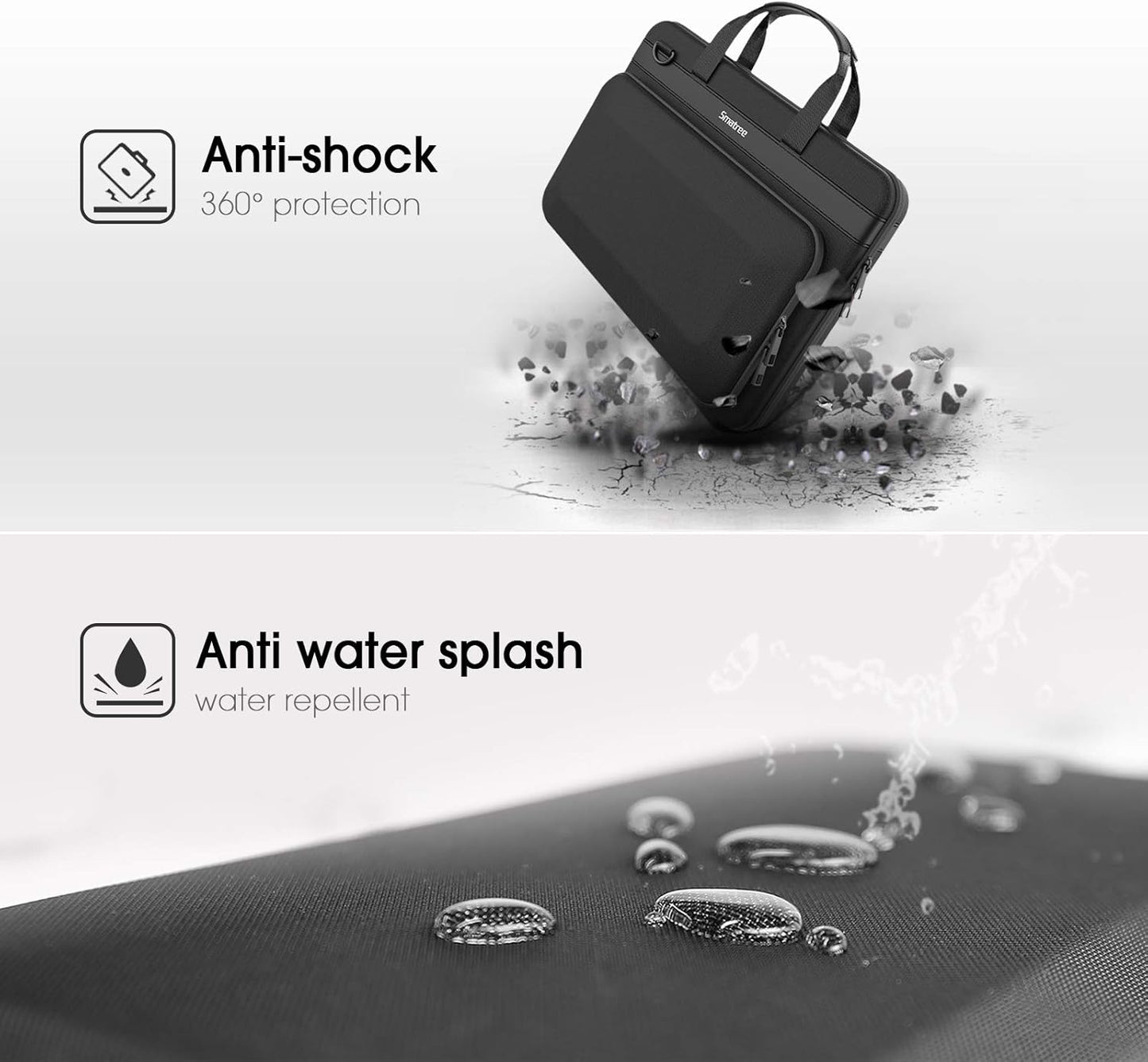 Smatree Heavy Duty Hard Case Compatible with 16.2 inch MacBook Pro 2024 M4/2023 M3 A2918/A2992/A2779, MacBook Pro 2021/2019 16 inch Shoulder Bag, for Acer Aspire 5/Predator Helios 300/Nitro 5 - PuriLite