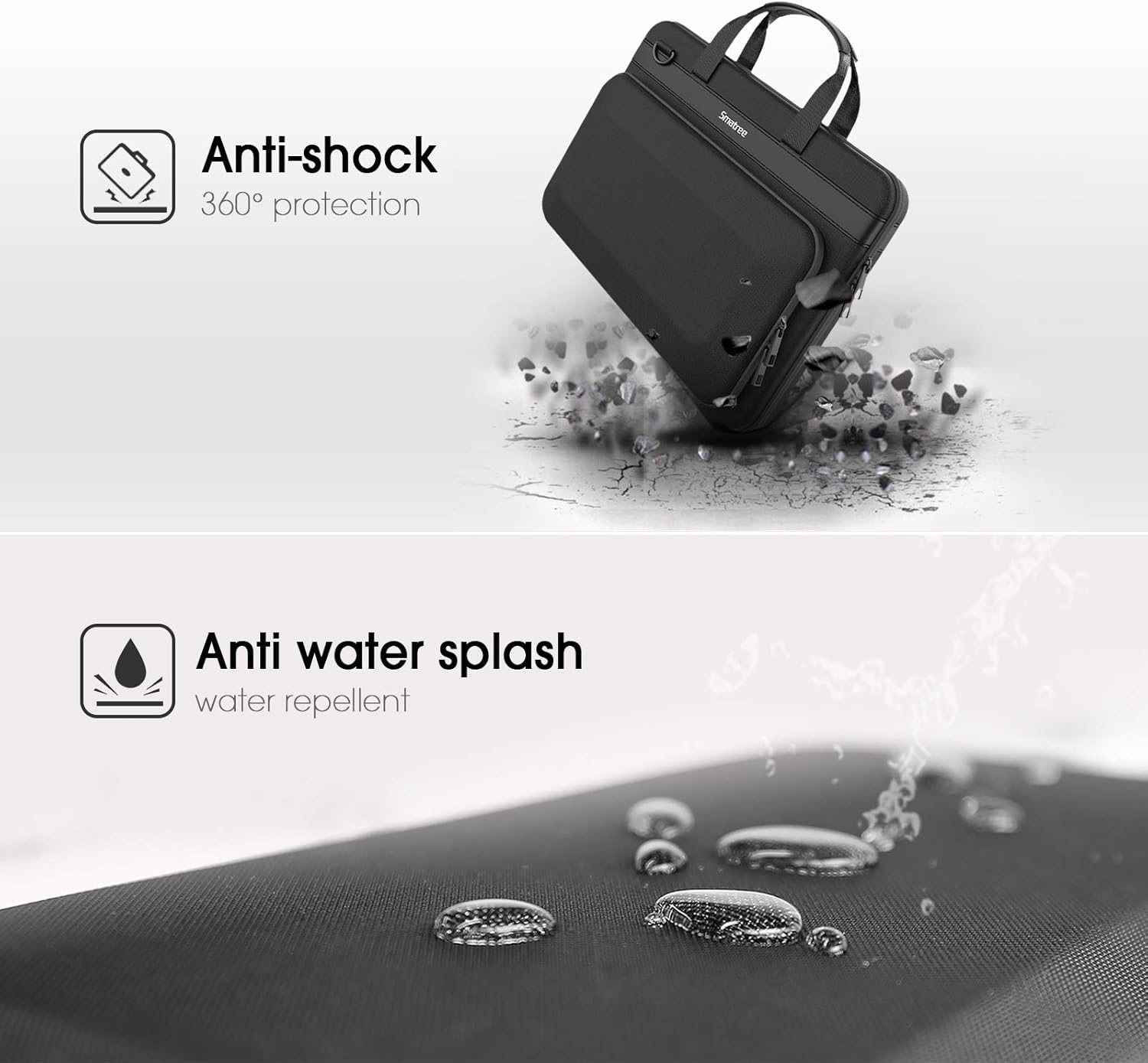 Smatree Heavy Duty Hard Case Compatible with 16.2 inch MacBook Pro 2024 M4/2023 M3 A2918/A2992/A2779, MacBook Pro 2021/2019 16 inch Shoulder Bag, for Acer Aspire 5/Predator Helios 300/Nitro 5 - PuriLite