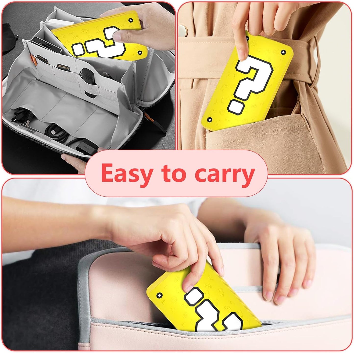 GeeRic 24 Slot Game Card Storage Case Compatible with Switch, Portable Game Card Storage Cartridge with Switch, Games Cartridges & Slot
