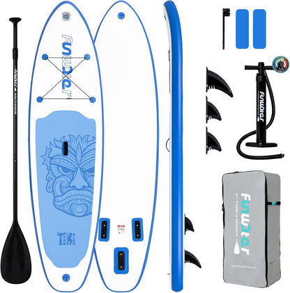 FunWater 11'6" Inflatable Stand Up Paddle Board | Ultra-Light SUP Board with Premium Accessories for Youth & Adults