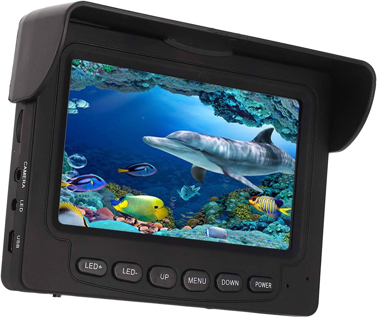 Underwater Camera Visual Fishing 4.3 Inch LCD Display 165 Degree Wide Angle Waterproof Digital Camera for Sea Fishing Boat Fishing Underwater Detection Seabed Exploration