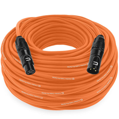 Balanced XLR Cable Male to Female - 6 Feet Pink - Pro 3-Pin Microphone Connector for Powered Speakers, Audio Interface or Mixer for Live Performance & Recording