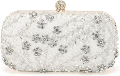DTGN Evening Bags Clutch Purses for Women Formal, Bridal Purses Rhinestone Handbags Shoulder Bag with Chain Sparkly
