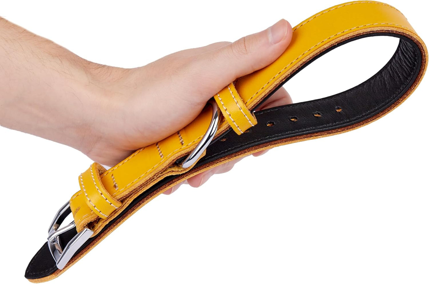 TORRUNA Soft Leather Dog Collar | Dog Collars for Small, Medium and Large Dogs | Durable Heavy Duty Dog Collars