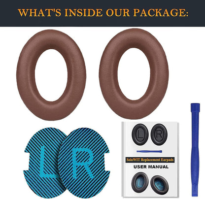 SoloWIT Earpads Cushions for Bose Headphones, Replacement Ear Pads for Bose QuietComfort 15 QC15 QC25 QC2 QC35/Ae2 Ae2i Ae2w/SoundTrue & SoundLink Around-Ear Series - QC25 PL Black&Blue