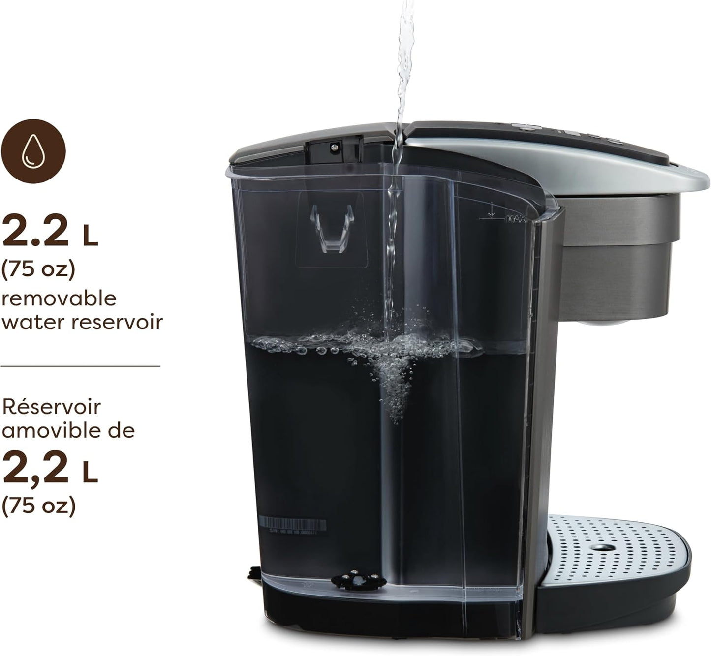 Keurig K-Elite Single Serve K-Cup Pod Coffee Maker, With Iced Brew Functionality And Quiet Brew Technology, Brushed Silver