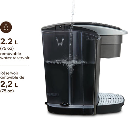 Keurig K-Elite Single Serve K-Cup Pod Coffee Maker, With Iced Brew Functionality And Quiet Brew Technology, Brushed Silver