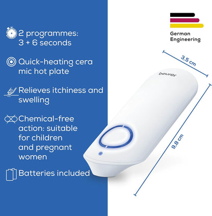 Beurer BR 60 Insect Bite Healer Pen For The Treatment Of Insect Bites And Stings, Provides Natural Relief From Itching And Swelling Without Medication, Certified Medical Device