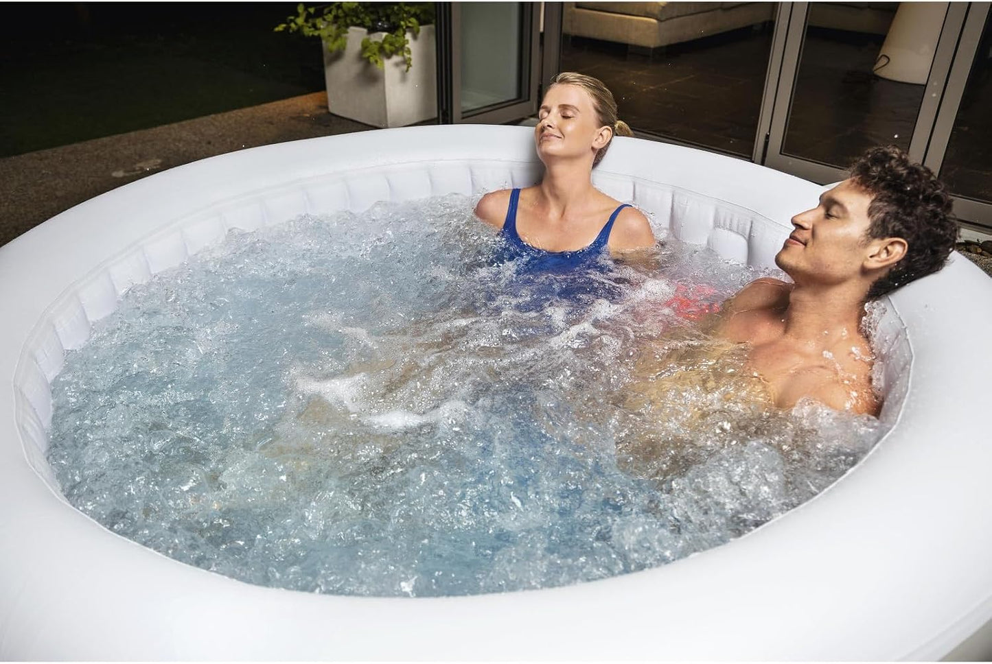 Bestway 60008R SaluSpa Tahiti Airjet Hot Tub Spa, 4 Person, 71" x 71" x 26"/1.80m x 1.80m x 66cm