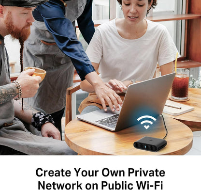 TP-Link Dual-Band WiFi 6 AX3000 Travel Router (TL-WR3002X) – Pocket-Sized, Multi-Gig, OpenVPN, WireGuard, USB 3.0, Phone Tethering, Public WiFi Sharing, Hotel/Cruise Ready, Multi-Mode