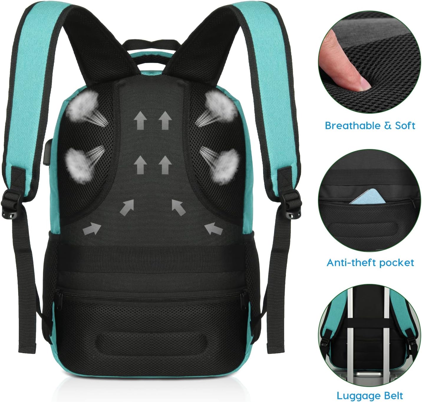 Backpack for Teen Girls,Boys School Backpack for Women with USB,College Backpack,Big Flower