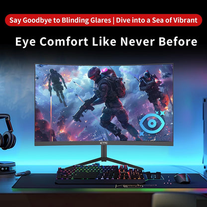 KTC 32 Inch 2K Computer Monitor, IPS 1440p Monitor with Ultra-Thin Bezels, HDR10, Freesync/G-sync, HDMI/DP Ports, Tilt Adjustable, Eyecare, Ideal for Business, Office, and Casual Gaming
