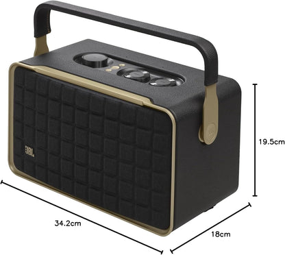 JBL Authentics 300 - Wireless Home Speaker, Music Streaming Services via Built-in Wi-Fi, Built in Battery, Built in Alexa and Google Assistant